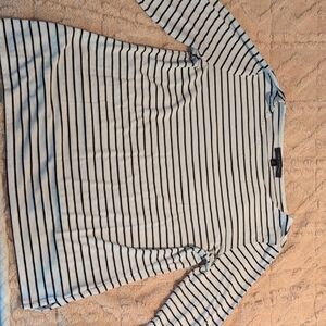 Tommy Hilfiger Black and White Striped Tee